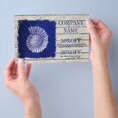 kustgevlekte nautische blauwe seizoenshellen van h flyer (Hand)