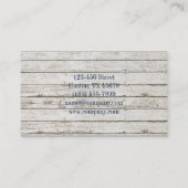 kustgevlekte nautische blauwe seizoenshellen van h visitekaartje (Achterkant)