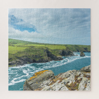 Kustgezichten vanaf Willapark Lookout Boscastle Legpuzzel