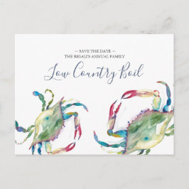 Kustgezinshereniging sparen de datum uitnodiging briefkaart