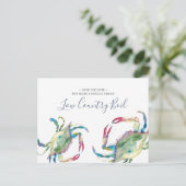 Kustgezinshereniging sparen de datum uitnodiging briefkaart (Staand voorkant)