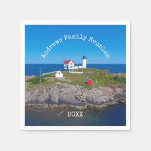 Kustgezinshereniging Zomer Maine Nubble Licht Servet