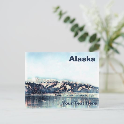 Kustglacier Briefkaart (Staand voorkant)