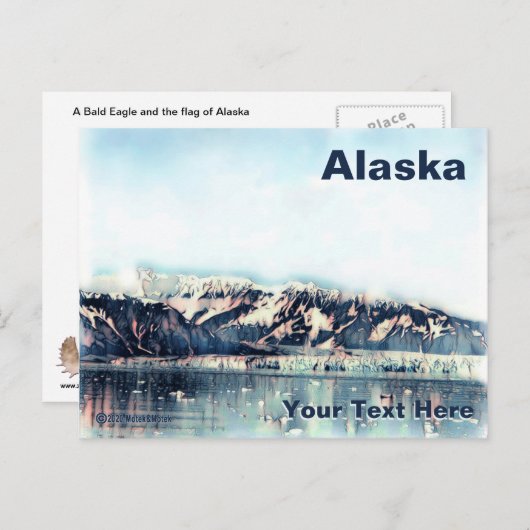 Kustglacier Briefkaart (Voorkant / Achterkant)