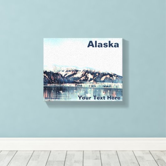 Kustglacier Canvas Afdruk (Insitu (Houten vloer))