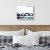 Kustglacier Canvas Afdruk (Insitu (Slaapkamer))