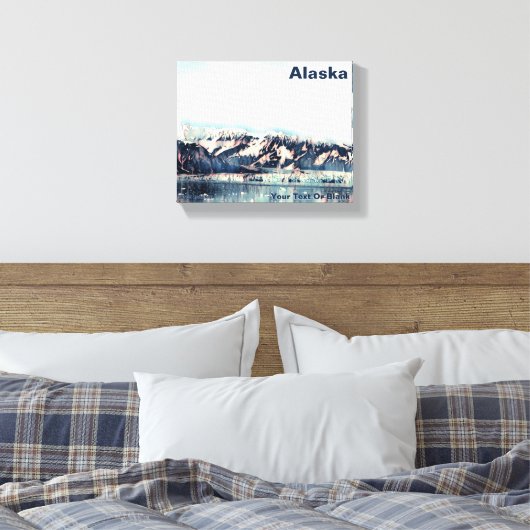 Kustglacier Canvas Afdruk (Insitu (Slaapkamer))