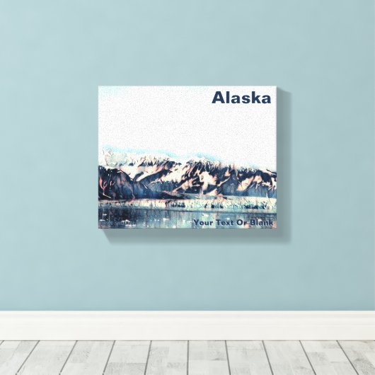 Kustglacier Canvas Afdruk (Insitu (Houten vloer))