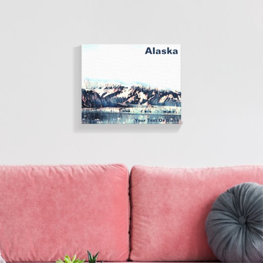 Kustglacier Canvas Afdruk (Insitu (Woonkamer))
