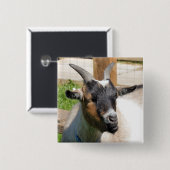 KUSTGOAT VIERKANTE BUTTON 5,1 CM (Voorkant /achterkant)