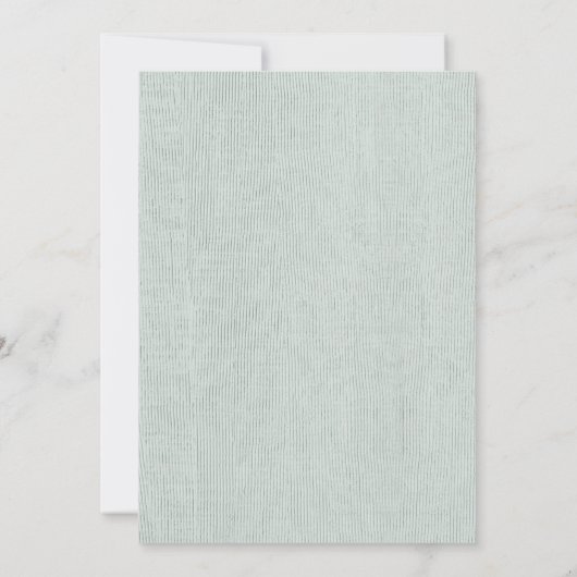 Kustgolf van Zee Zandband Nautisch Baby shower Bedankkaart (Achterkant)