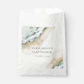 Kustgolf van Zee Zandband Nautisch Baby shower Bedankzakje (Voorkant)