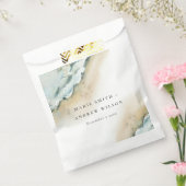 Kustgolf Zee Zandband Nautical Weddenschap Bedankzakje (Gezegeld)