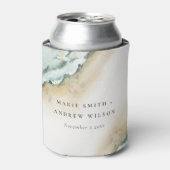 Kustgolf Zee Zandband Nautical Weddenschap Blikjeskoeler (Blikje Voorkant)