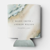 Kustgolf Zee Zandband Nautical Weddenschap Blikjeskoeler (Achterkant)