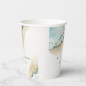 Kustgolf Zee Zandband Nautical Weddenschap Papieren Bekers (Rechts)