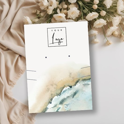 Kustgolf Zee Zandstrand Ketting Visitekaartje