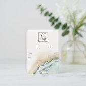 Kustgolf Zee Zandstrand Ketting Visitekaartje (Staand voorkant)