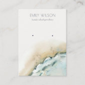 Kustgolfbreker voor Zee met zandband, die beeldsch Visitekaartje (Voorkant)