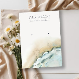 Kustgolfbreker voor Zee met zandband, die beeldsch Visitekaartje