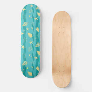 Kustgolven & Schelpenpatroon Persoonlijk Skateboard