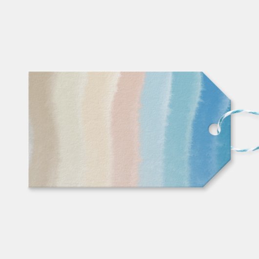 Kustgolven van Shoreline Cadeaulabel (Voorkant (Horizontaal))