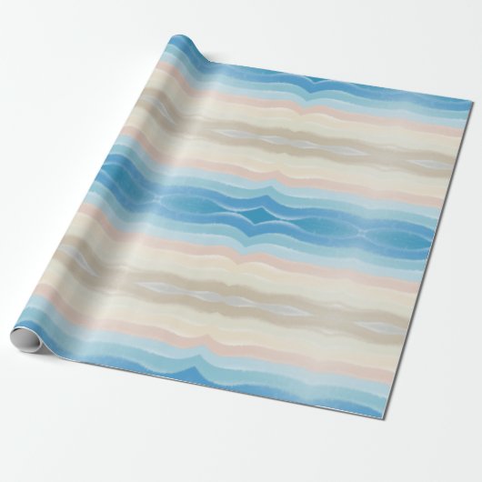 Kustgolven van Shoreline Cadeaupapier (Uitgerold)