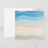 Kustgolven van Shoreline Feestdagenkaart (Voorkant / Achterkant)