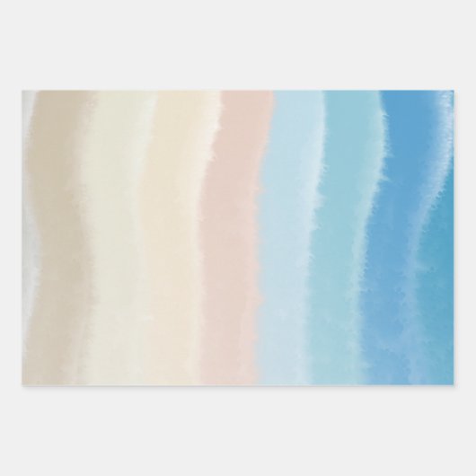 Kustgolven van Shoreline Inpakpapier Vel (Voorkant)