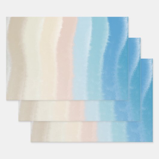 Kustgolven van Shoreline Inpakpapier Vel (Set)