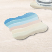 Kustgolven van Shoreline Kartonnen Onderzetters (Gekanteld)