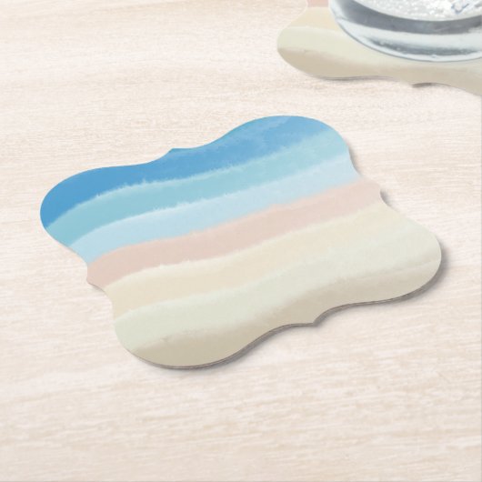 Kustgolven van Shoreline Kartonnen Onderzetters (Gekanteld)