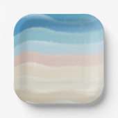 Kustgolven van Shoreline Papieren Bordje (Voorkant)
