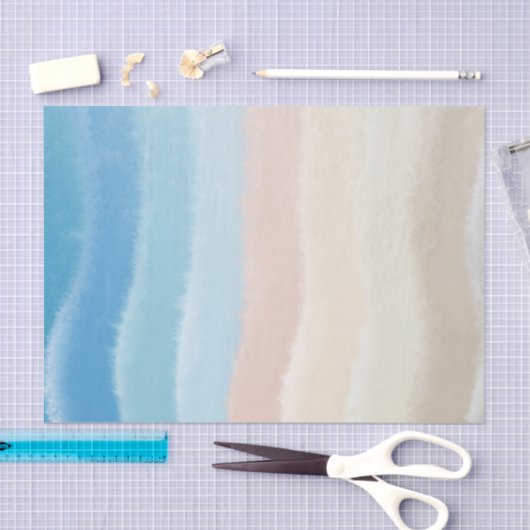 Kustgolven van Shoreline Tissuepapier (Craft)