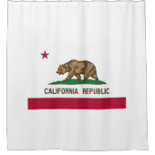 Kustgordijn onder de vlag van Californië Douchegordijn (Voorkant)