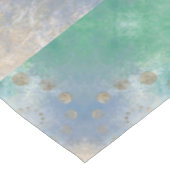 Kustgoten | Blauwe en groene Waterverf Gold Tafelkleed (Gekanteld)