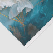 Kustgoud Witte Bloemige Zeewier Tissuepapier (Detail)