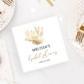 Kustgoud Zee Coral Black Vrijgezellenfeest Servet