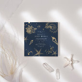 Kustgouden elegante vierkante open huis kaart