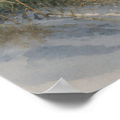 Kustgras Strand Poster | Blauwe Horizon (Hoek)