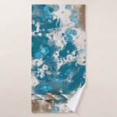 Kustgrens Abstracte golfbreker Badhanddoek (Badhanddoek)