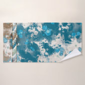 Kustgrens Abstracte golfbreker Badhanddoek (Badhanddoek)