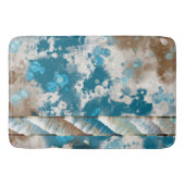 Kustgrens Abstracte golfbreker Badmat (Voorkant)