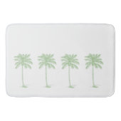 Kustgroen en witte palmboom badmat (Voorkant)