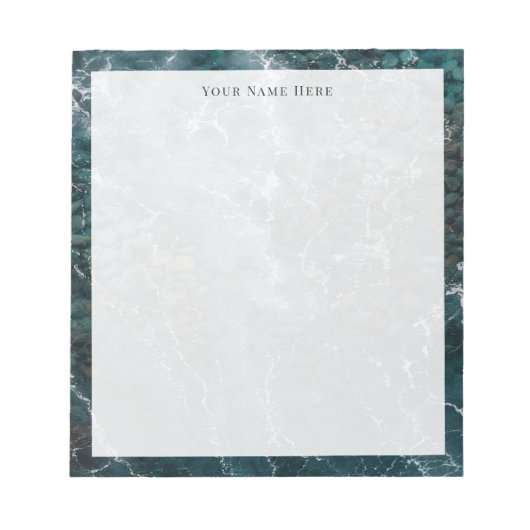 Kustgroene Oceaankust Persoonlijk Notitieboek Notitieblok (Voorkant)