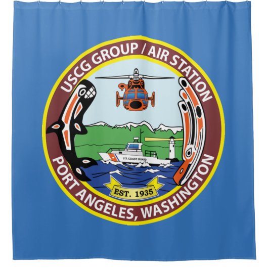 KustGuard Air Station Port Angeles Douchegordijn (Voorkant)