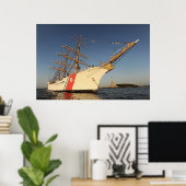 KustGuard Cutter Eagle met Vrijheidsbeeld Poster (Thuiskantoor)