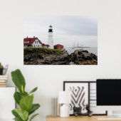 KustGuard Cutter Eagle & Portland Head Light Poster (Thuiskantoor)