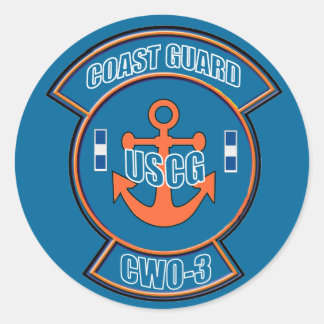 KustGuard CWO-3 Anchor Emblem Ronde Sticker