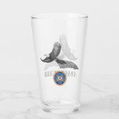 KustGuard Eagle Beer Glass Glas (Achterkant)